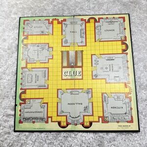 Vintage 1956 Clue Board Game Parker Brothers Great Detective USA Classic 1949